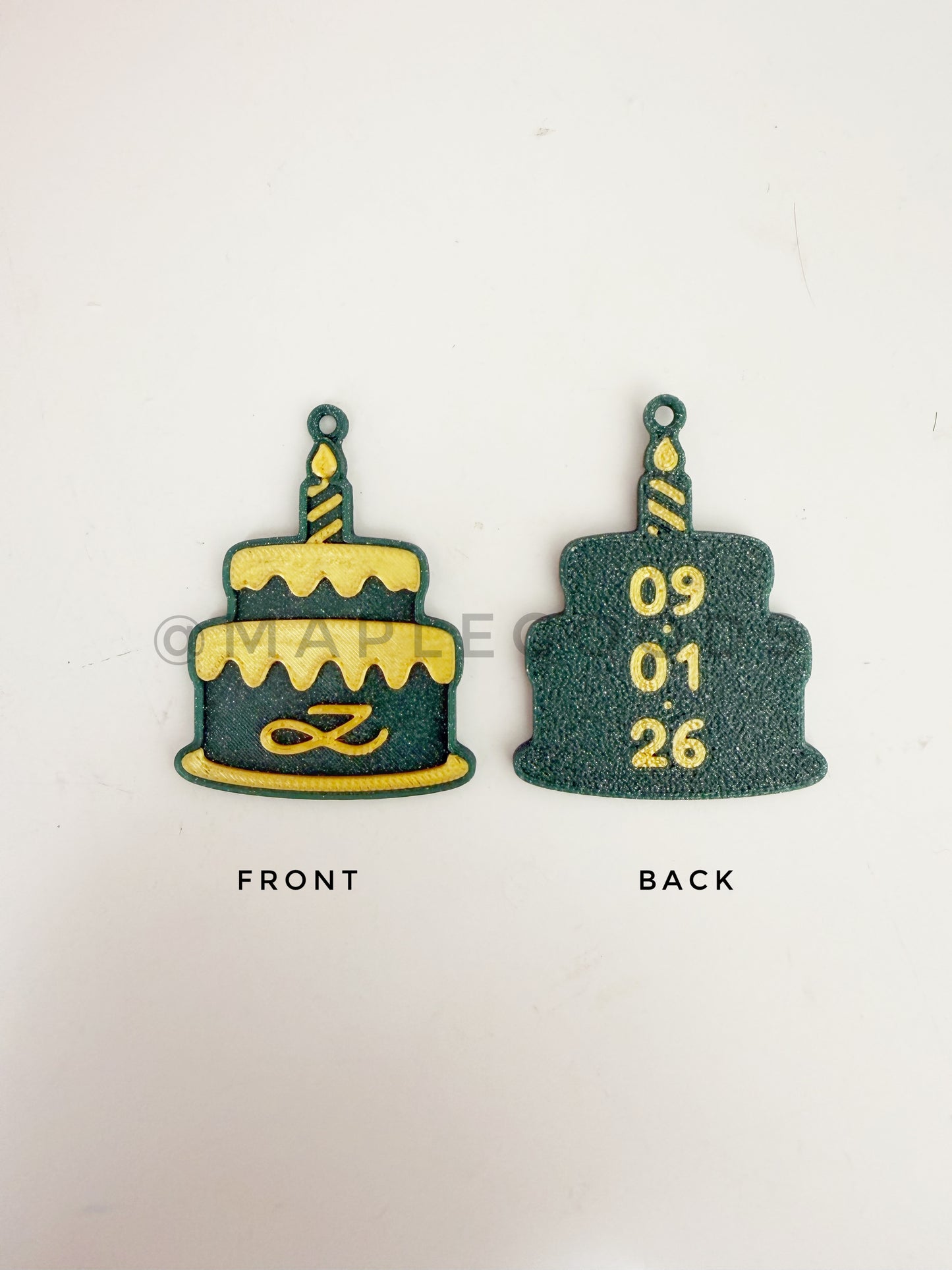 JK Birthday Cake Charm