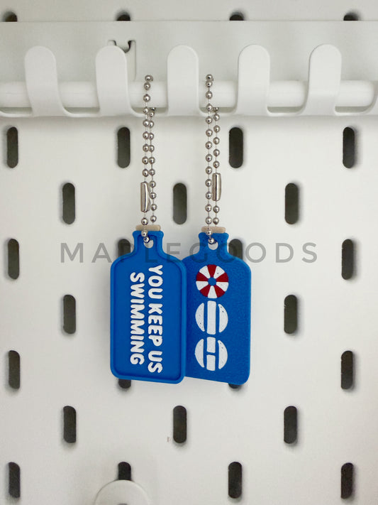 Keep Swimming Keychain Charms (24 or 5 pcs)