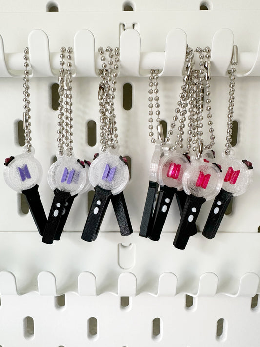 3d printed army lightstick charms for concert bulk freebies