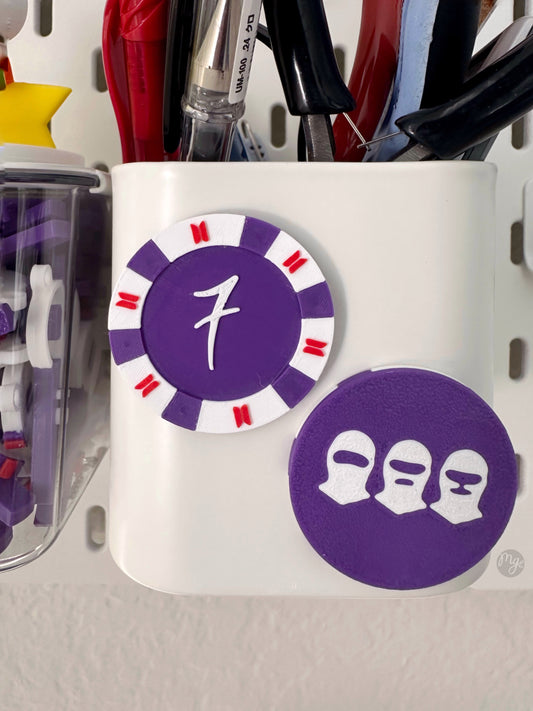 Army magnet kpop poker chips 